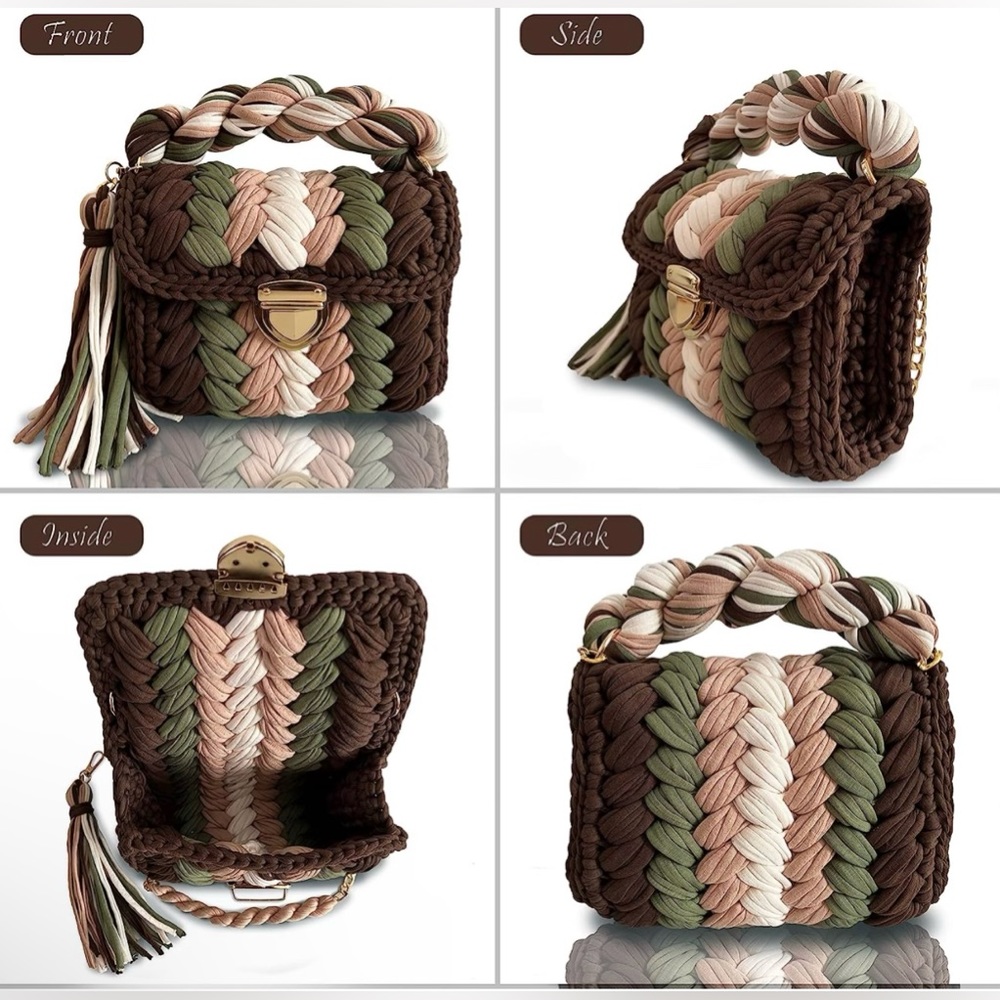 Custom Crocheted Handbag-Handcrafted - Picture 5 of 9